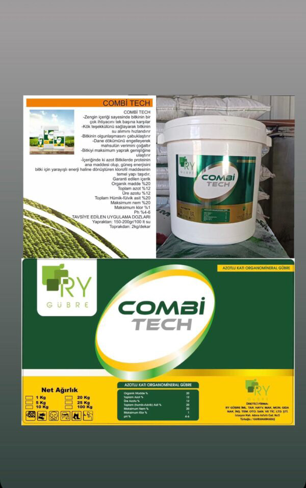 RY Gübre – Combi Tech – Azotlu katı Organomineral Gübre
